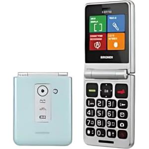 Brondi Telefono Cellulare per Anziani Flip Attivo Verde Dual SIM 2.4" 3 Tasti Rapidi