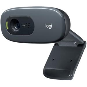 Logitech c270 webcam hd, hd 720p/30fps, videochiamate hd widescreen, correzione automatica ‎luminosità, microfono riduzione del rumore, skype, facetime, hangouts, ‎webex,pc/mac/tablet/chromebook
