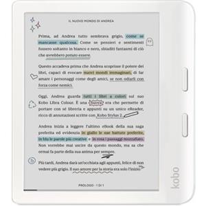 Kobo ebook-reader ebookreader libra colour white (n428-ku-wh-k-ck)