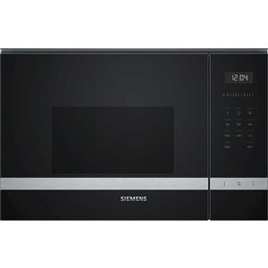 Siemens Forno a Microonde da incasso Combinato con Grill Capacità 25 Litri Potenza 900 Watt Larghezza 60 cm cookControl 7 colore Nero - BF555LMS0 iQ 500