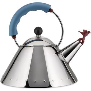 ALESSI BOLLITORE CON FISCHIETTO A UCCELLINO, 9093 AZZURRO