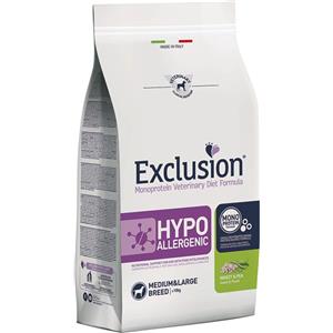 Exclusion - Diet Hypoallergenic Adult Medium Large agli Insetti e Piselli da 12 Kg