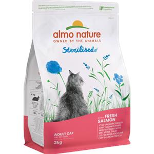 Almo Nature Croccantini per gatti Almo Nature Sterilised con salmone fresco 2Kg - Scadenza 31 Maggio 2026