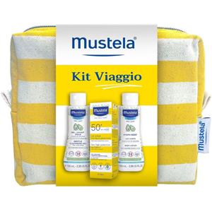 Mustela Sole Mustela Kit Viaggio Latte Solare SPF50+40ml + Detergente 100ml + Idratante 100ml