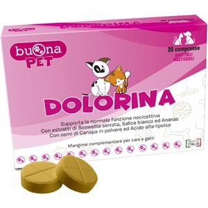 BUONA SpA SOCIETA BENEFIT Buona Dolorina Mangime Cani e Gatti - 20 Compresse
