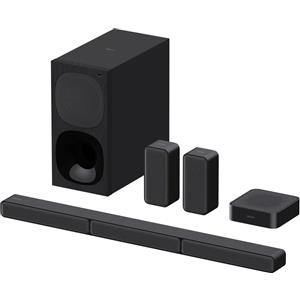 Sony Altoparlante soundbar Sony HT S40R - Soundbar TV a 5.1 canali, dolby Digital, con autoparlanti posteriori wireless (Nero) [HTS40R.CEL]
