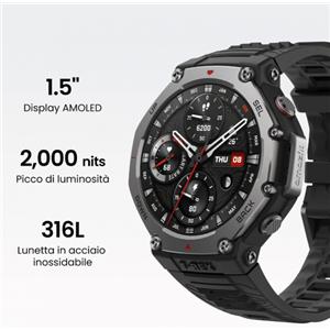 AMAZFIT T-REX 3 ONYX BLACK SPORT WATCH