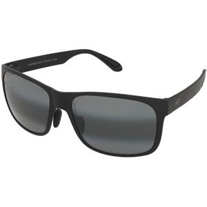 Maui Jim Red Sands 432N-2M | Occhiali da Sole Graduati o Non Graduati | Prova Online | Plastica | Quadrati | Nero | Adrialenti