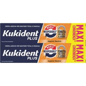 Kukident bipacco morso insuperabile crema adesiva dentiere 57 g x 2 - KUKIDENT - 950985818