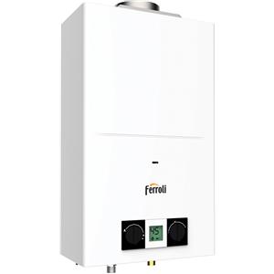 Ferroli Scaldabagno a Gas Ferroli Modello Pegaso Eco 11 Lt GPL Camera Aperta Cod. GCC1MLAA - Low Nox