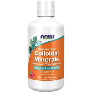 Now Foods Minerali colloidali al gusto di lampone liquido 946 ml