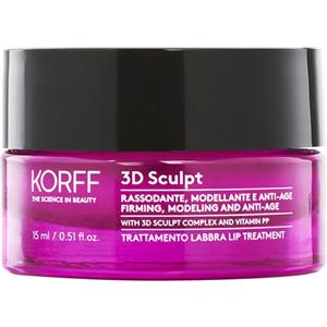 KORFF Srl Korff 3D Sculpt, Trattamento Labbra Rassodante Modellante e Anti-Age, 15 ml