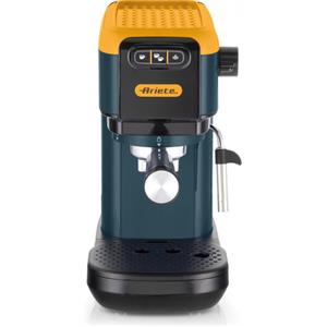 Ariete 1399 Macchina da caffè espresso Mango Yellow, Per polvere e cialde ESE, 1300 W, Capacità 1,1L, 15 bar di pressione, Filtro 1, 2 tazze e cialda