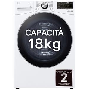 LG Asciugatrice RH18U8AVCW 18kg Pompa di Calore DUAL Inverter A+++ Wi-Fi