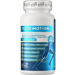 EthicSport Fluid Motion Integratore Cartilagini e Tessuti Connettivi, 60 Capsule