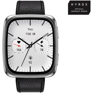 Amazfit Active 2 Square secondo cinturino rosso in silicone Vetro zaffiro con display AMOLED Pagamento contactless 5 sistemi satellitari & mappe offline
