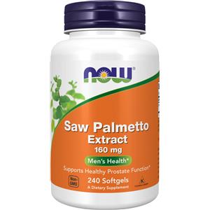 NOW FOODS Saw Palmetto Extract 160 mg, 240 softgels - estratto di Saw Palmetto