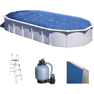 Gre Haiti Ovale 915x470x132cm - Piscina fuori terra - Traverse interrate