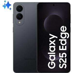 Samsung Smartphone Samsung Galaxy S25 Edge 6.7'' 12GBGB/256GB/5G/Dual Sim/3900mAh/Titanio Jetblack [SM-S937BZKDEUE]