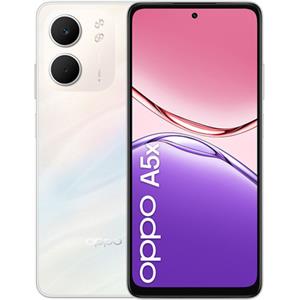 OPPO A5x Smartphone, Foto AI 32MP, Frontale 5MP, Display 6.67'' 90HZ LCD HD+, 6000mAh, RAM 4(Esp1GB/2GB/4GB)+ROM 128GB (esp1TB), IP65, [Versione Italia],