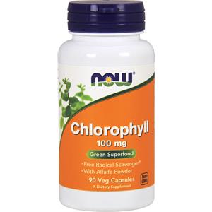 NOW FOODS Chlorophyll 100mg, 90 Veg Capsule - Clorofilla