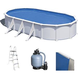 Gre Atlantis Ovale 730x375x132cm - Piscina fuori terra in acciaio