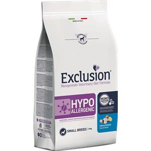 EXCLUSION HYPOALLERGENIC PESCE E PATATE ADULT SMALL BREEDS KG 2