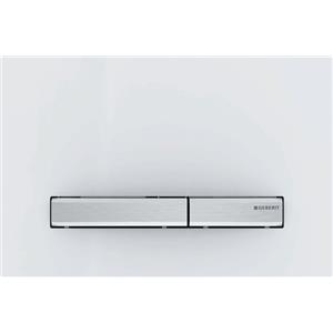 PLACCA DI COMANDO GEBERIT SIGMA 50 SQUARE VETRO BIANCO E CROMO 115.788.11.2