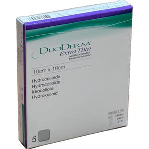 Convatec DUODERM EXTRA SOTTILE - Medicazione occlusiva idrocolloidale sottile 10X10cm per 5 med.