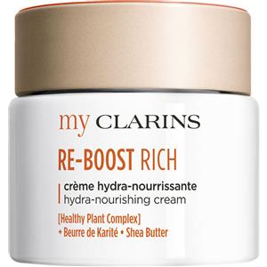 CLARINS Clarins My Clarins Re-Boost Rich Crème Hydra-Nourissante 50 ml Crema Idratante Nutriente per il Viso Vasetto Pelle secca
