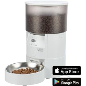 Trixie Distributore Automatico per Cibo Bianco TX S Smart 3LT con Controllo tramite App 1PZ