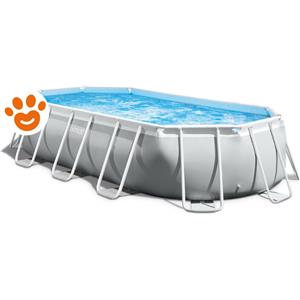 Intex Piscina Ovale Prisma Frame (503x274x122cm) con Pompa a Filtro Art. 26796 - Prisma Ovale Frame (503x274x122cm)