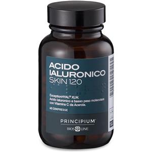 Bios line spa Principium Acido Ialuronico Skin 60 Compresse Integratore Di Acido Ialuronico Di Origine Vegetale Con Vitamina C Per Il Benessere Della Pelle