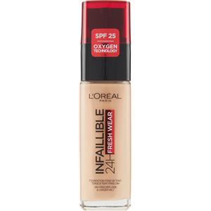 L'oréal paris Infaillible 24h Fresh Wear, Fondotinta Liquido, Protezione Spf25, 30 Ml - 235 miel
