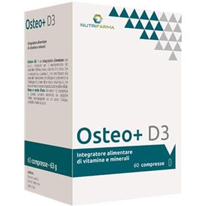 Nutrifarma Osteo+ D3 Integratore Alimentare per le Articolazioni, 60 Compresse