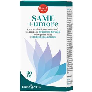 ERBA VITA GROUP SpA Erba Vita Same + Umore 30 Compresse - Integratore Alimentare con SAMe per il Benessere Mentale