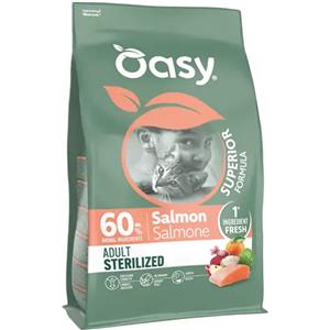 Oasy Superior Formula Cat Adult Sterilized Salmone 6 kg - Croccantini per gatti - 1° ORDINE? fino al 20% di sconto