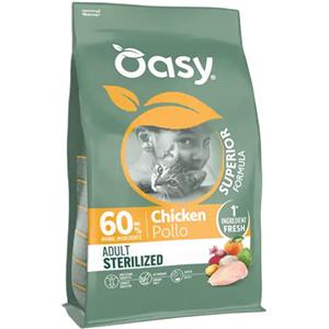 Oasy Superior Formula Cat Adult Sterilized Pollo 6 kg - Croccantini per gatti - 1° ORDINE? fino al 20% di sconto
