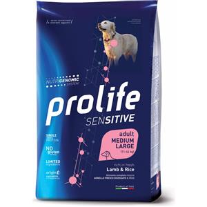 Prolife ADULT Sensitive Medium Large Agnello e Riso 10 kg
