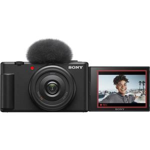 Sony Vlog camera ZV-1F di | Fotocamera digitale (schermo orientabile, video in 4K, slow motion, funzionalità per vlog) - Nera [ZV1FBDI.EU]