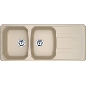 FRANKE Lavello incasso reversibile AZG 621 fragranite avena 2 vasche Antea Franke