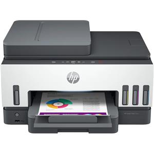 HP Smart Tank Stampante multifunzione 7605, Colore, per Home and home office, Stampa, copia, scansione, fax, ADF e wireless, da 35 fogli, scansione verso PDF, stampa fronte/retro [28C02A]