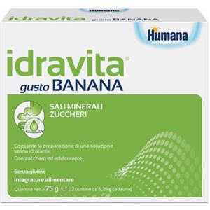 Humana - Idravita Integratore Gusto Banana - 12 Bustine