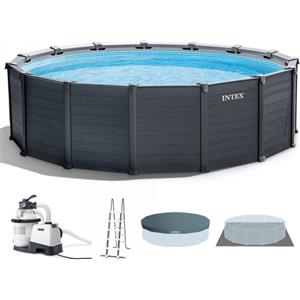 Intex Graphite Grey Panel 26384NP - Piscina Rotonda