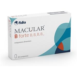 Fidia MACULAR B Forte - 20 Compresse Integratore Alimentare con Vitamine del Gruppo B