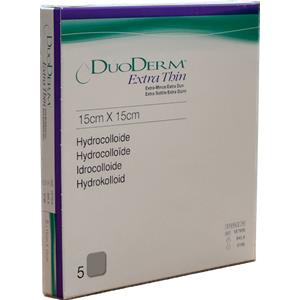 Convatec DUODERM EXTRA SOTTILE - Medicazione occlusiva idrocolloidale sottile 15X15cm per 5 med.