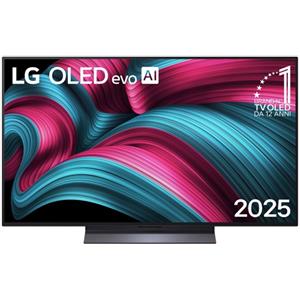 LG OLED evo AI OLED48C55LA TV Serie C5 48'' 4K, α9 Gen8, Dolby Vision, 40W, 4 HDMI, VRR 144Hz, Smart TV WebOS 25