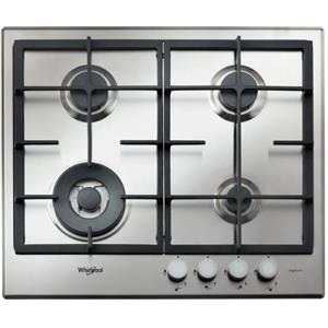 Whirlpool GMR 6422-IXL Piano cottura Incasso Gas 4 fuochi 59.5 cm Acciaio inossidabile
