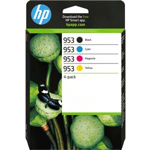 HP Confezione da 4 cartucce di inchiostro nero, ciano, magenta, giallo originali 953 - 6ZC69AE - Consumabili>Cartucce d'inchiostro