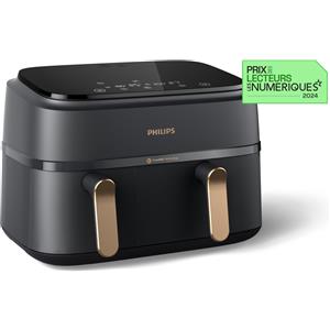 PHILIPS VERSUNI Philips - Friggitrice Airfryer Serie 3000 Da 9l Na352-00-nero-oro